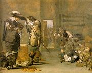 Jacob Duck Soldiers Arming Themselves Sweden oil painting reproduction